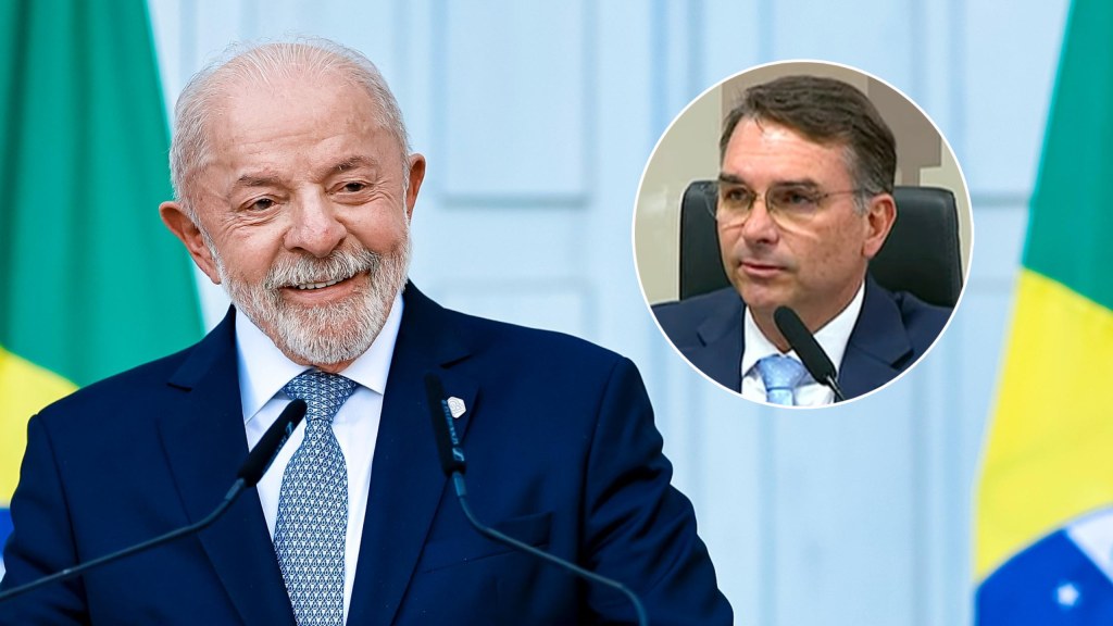 Enquanto Lula entrega desenvolvimento, Flávio Bolsonaro confirma que é um traidor da Pátria