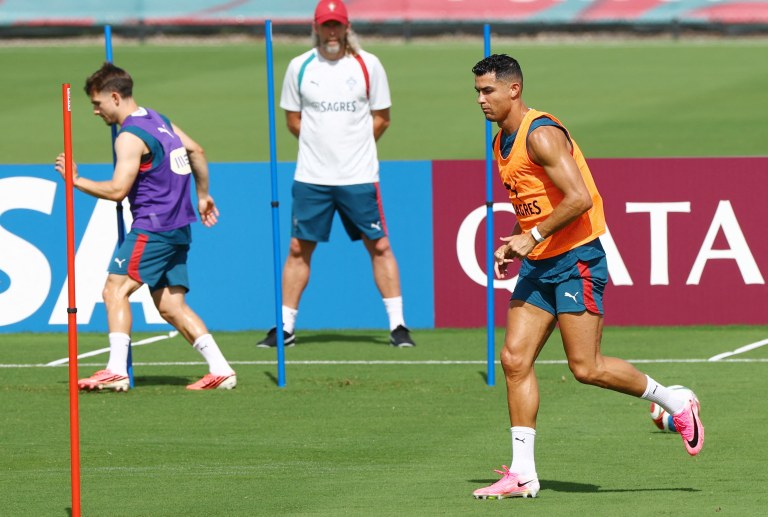 Cristiano Ronaldo durante treinamento da seleção de Portugal em Palm Beach Gardens, nos Estados Unidos - 19 de junho de 2026