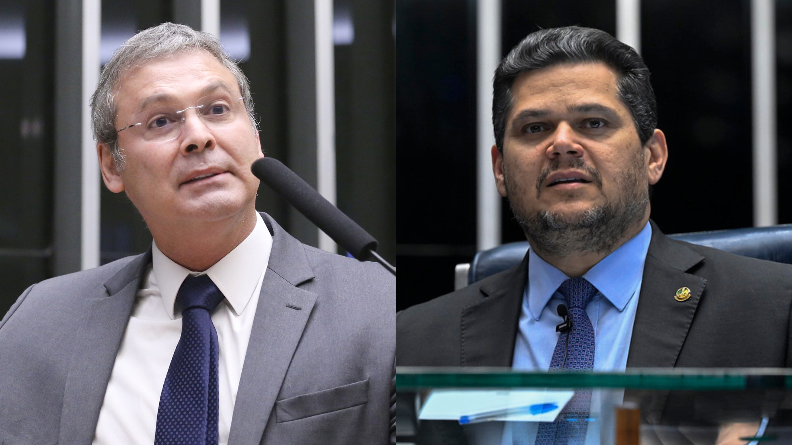 Lindbergh Farias e Davi Alcolumbre