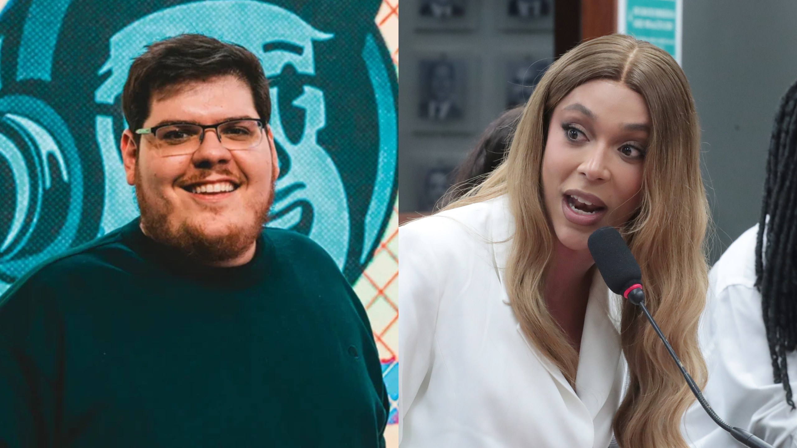 Casimiro Miguel e Erika Hilton