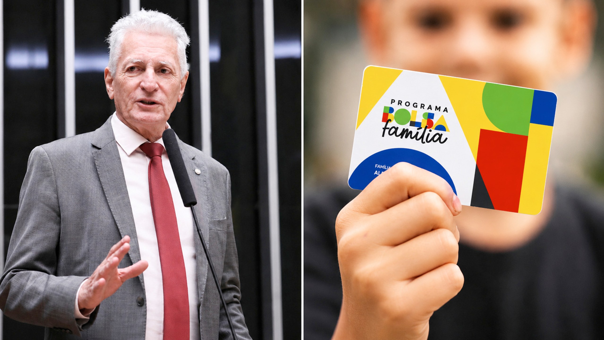 Rogério Correia e um cartão sobre o Bolsa Família