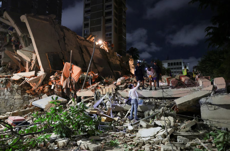 Cena do terremoto na Venezuela