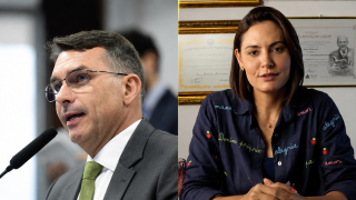 Flávio Bolsonaro - Michelle Bolsonaro
