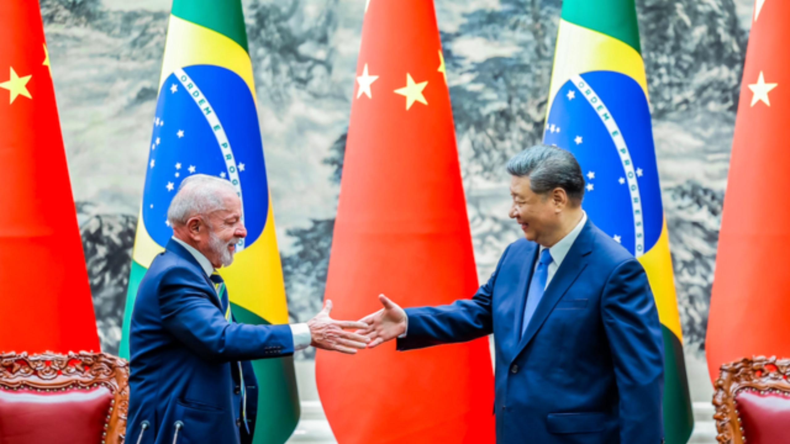 Lula e Xi Jinping em Pequim