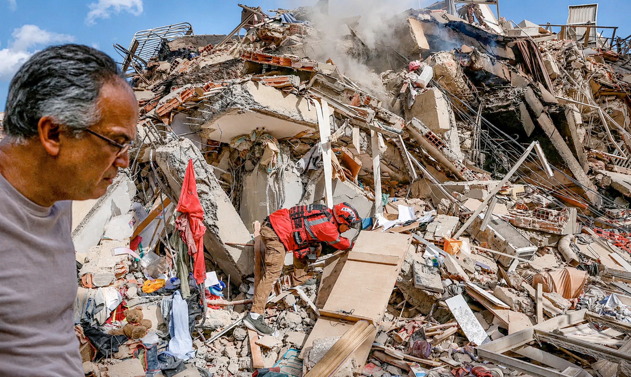 Escombros após terremoto na Venezuela
