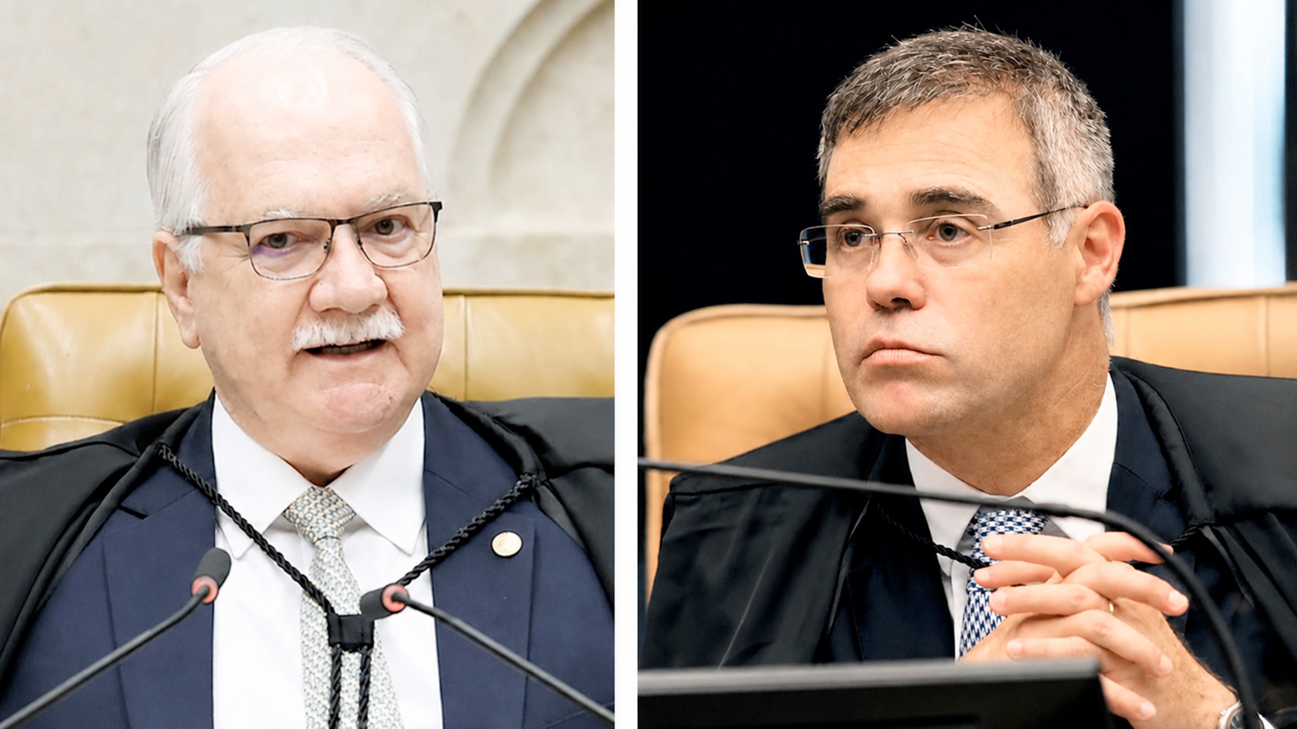Edson Fachin e André Mendonça