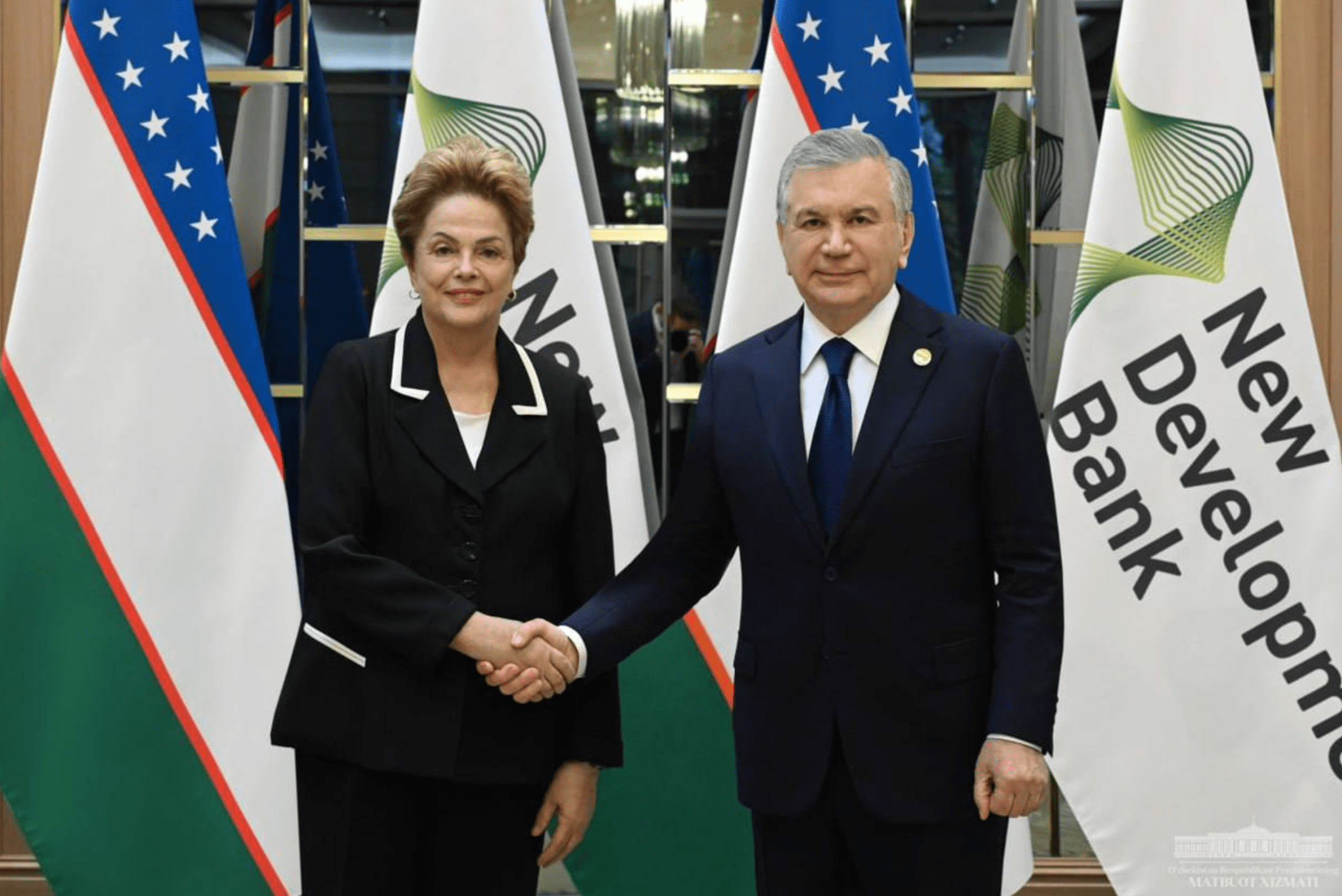 Dilma Rousseff e Shavkat Mirziyoyev