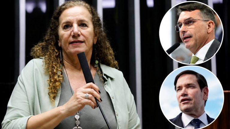 Jandira Feghali - Flávio Bolsonaro - Marco Rubio