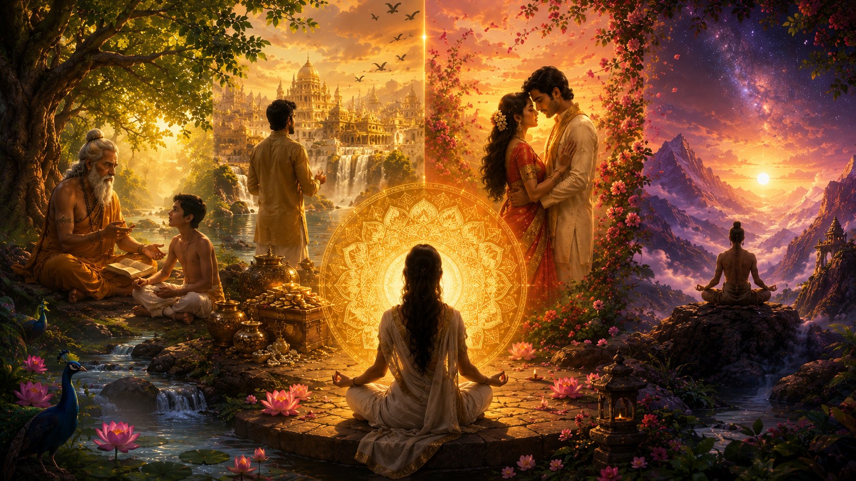Os quatro pilares da filosofia hindu