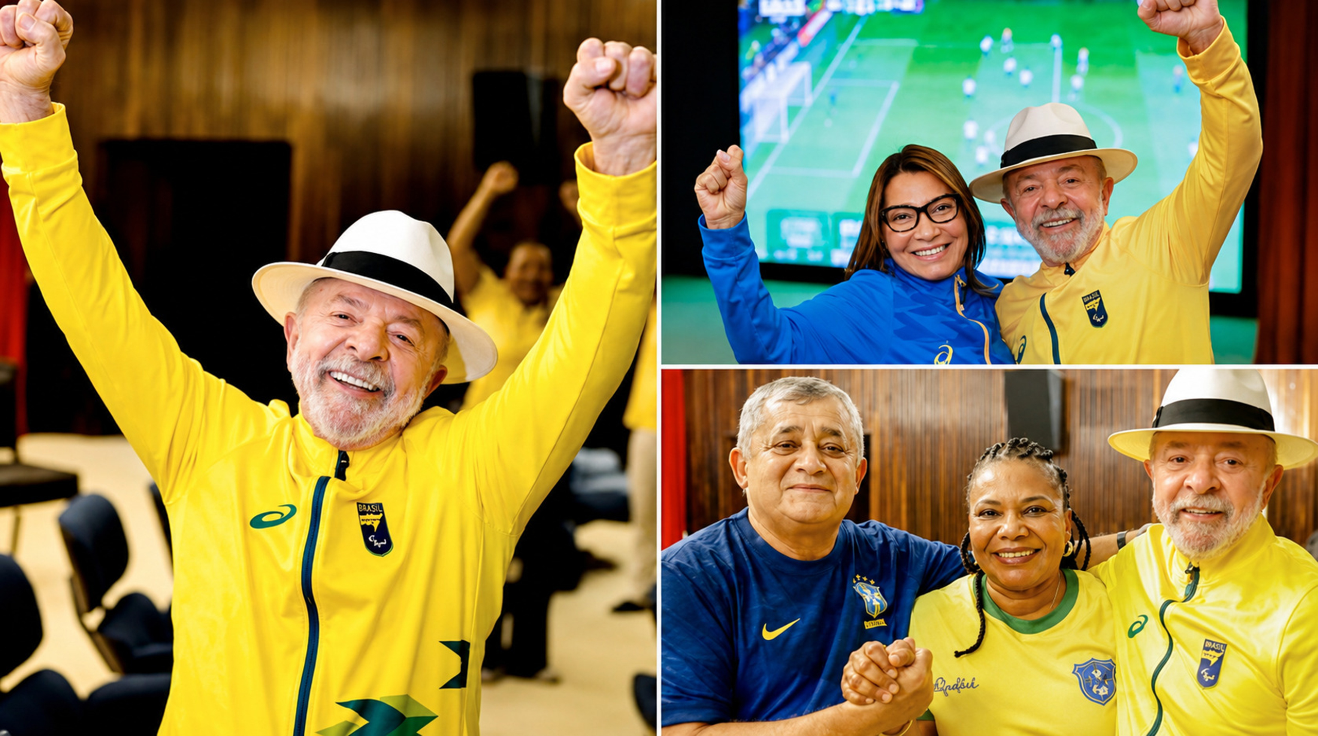 Lula, Rosângela da Silva, conhecida como Janja, José Guimarães e Margareth Menezes