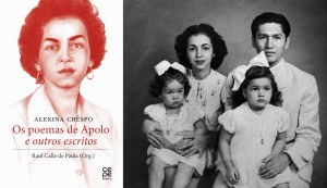Capa do livro Os poemas de Apolo e outros escritos; Alexina, Francisco Julião e filhas