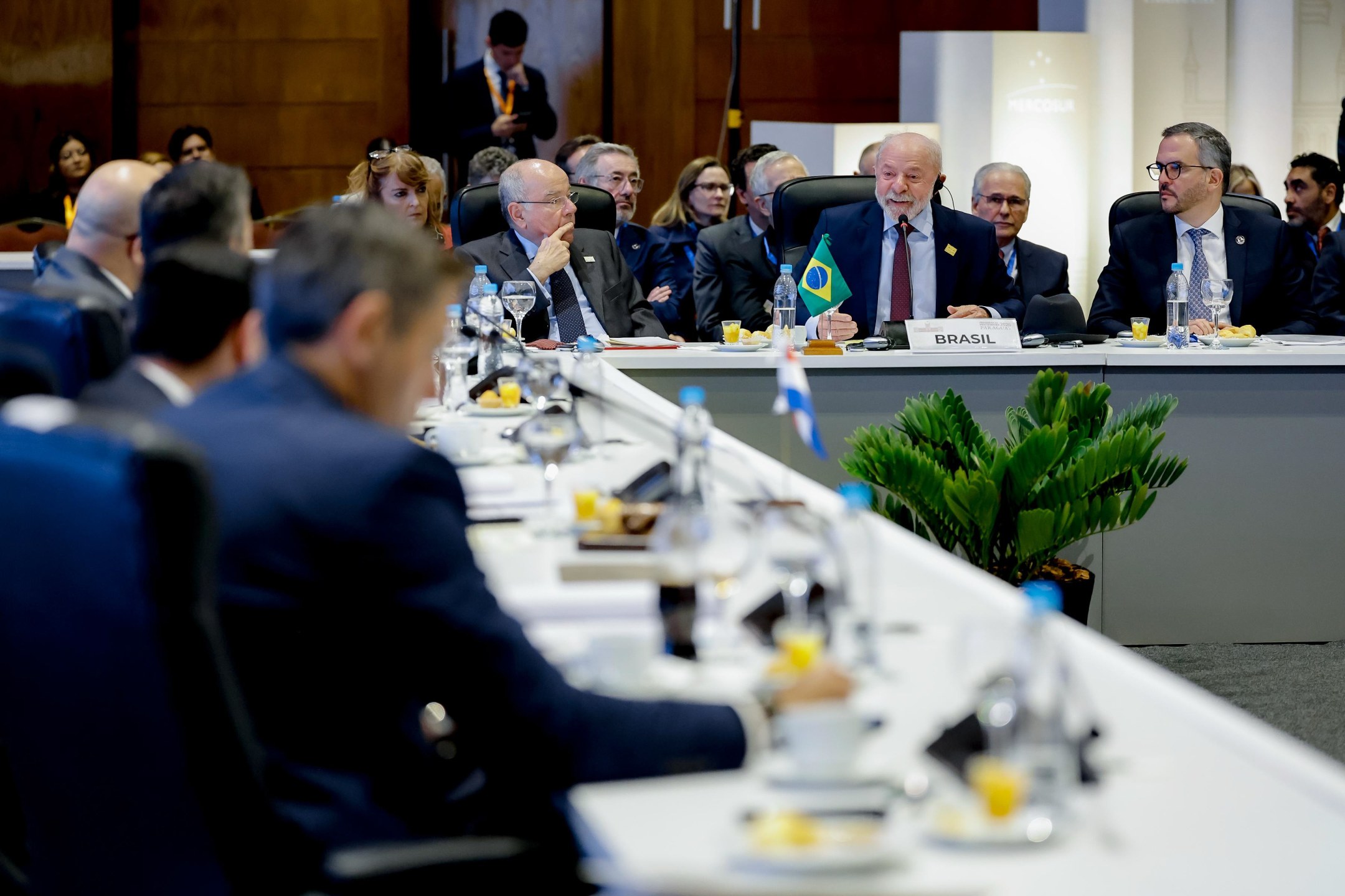 Presidente Lula durante sessão Plenária da 68.ª Cúpula de Presidentes do Mercosul