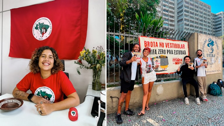 Maíra do MST e ativistas