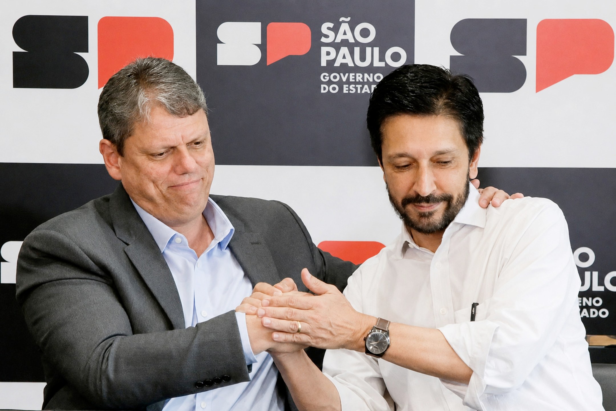 Tarcísio de Freitas e Ricardo Nunes