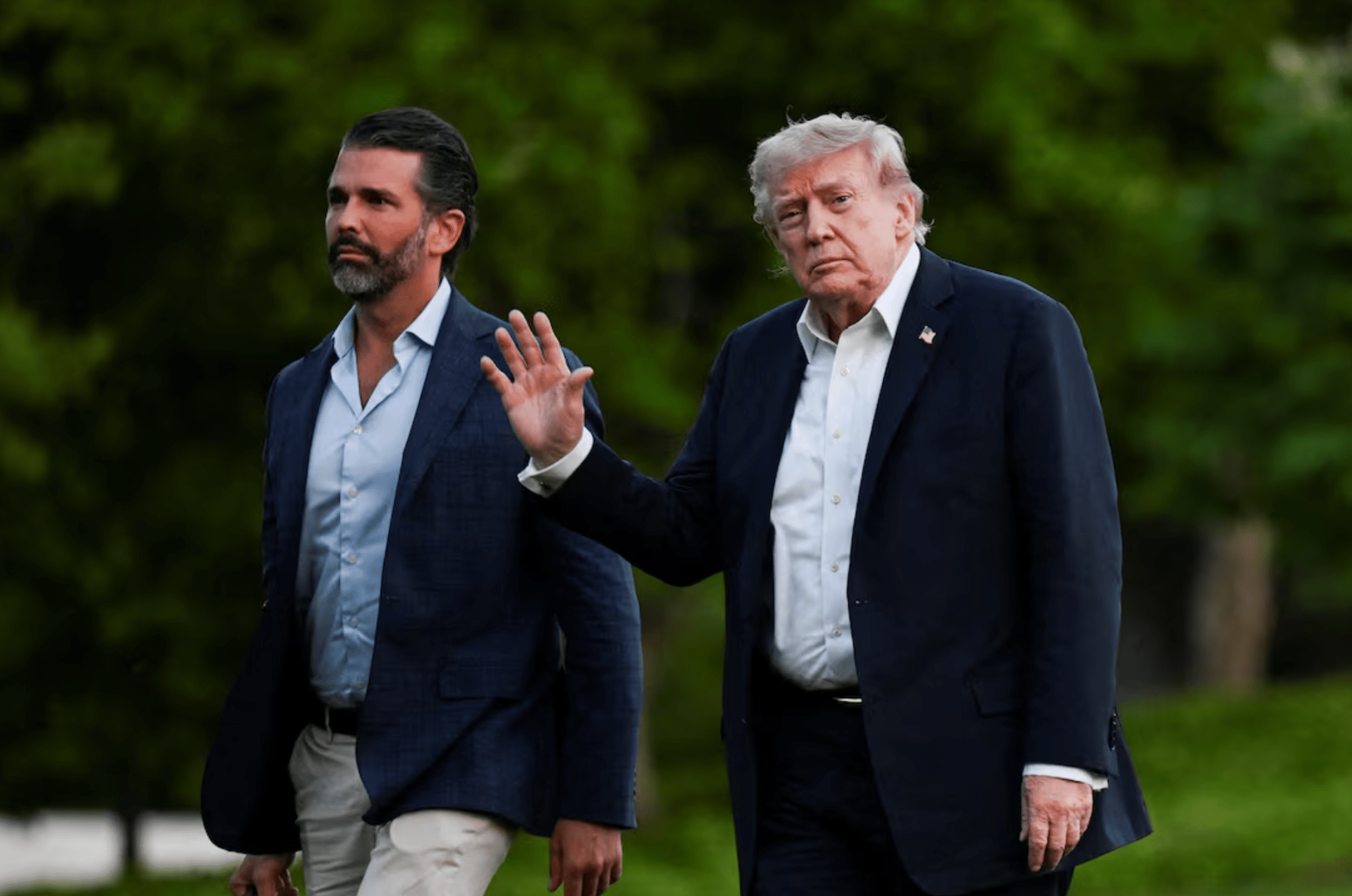 Trump e Trump Jr.