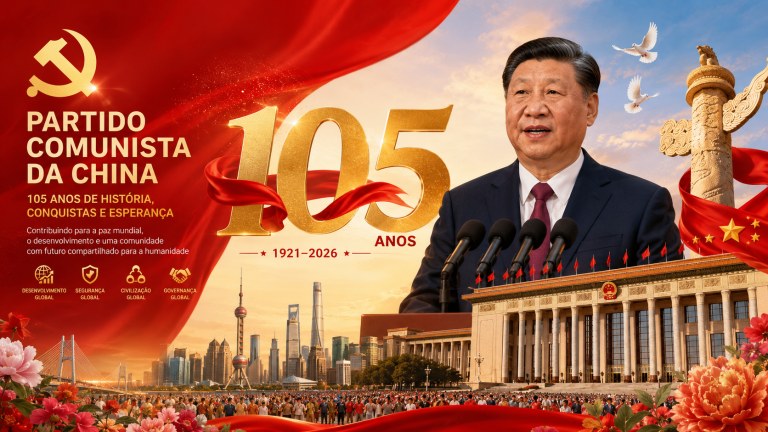 Partido Comunista Chinês celebra 105 anos