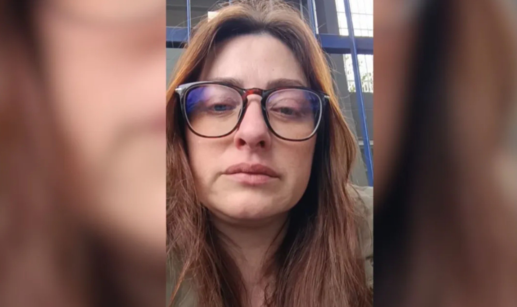 A professora Michele Ramos, de 37 anos, encontrou uma lâmina de vidro em um copo de água na escola em que trabalha, na rede municipal de São José dos Campos (SP)