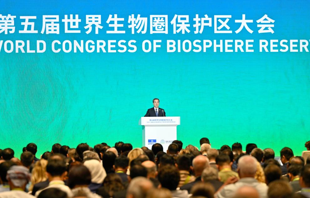 Vice-premiê chinês pede esforços conjuntos para fortalecer construção de reservas da biosfera