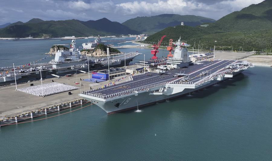 (Multimídia) Porta-aviões Fujian da China marcará presenças regulares em alto mar, diz porta-voz