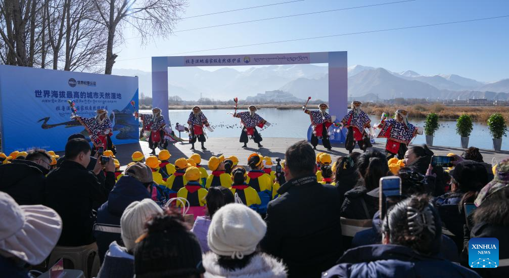Pântano Lhalu em Xizang é reconhecido como o pântano urbano natural de maior altitude do mundo