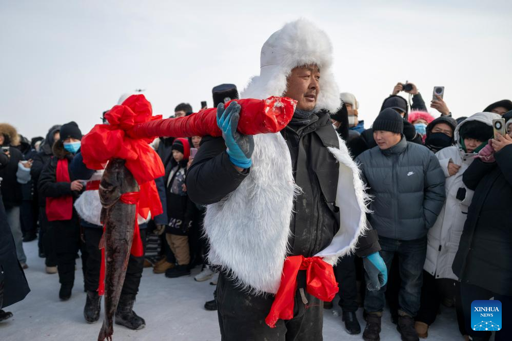 Festival de pesca de inverno do Lago Xingkai 2026 começa em Heilongjiang