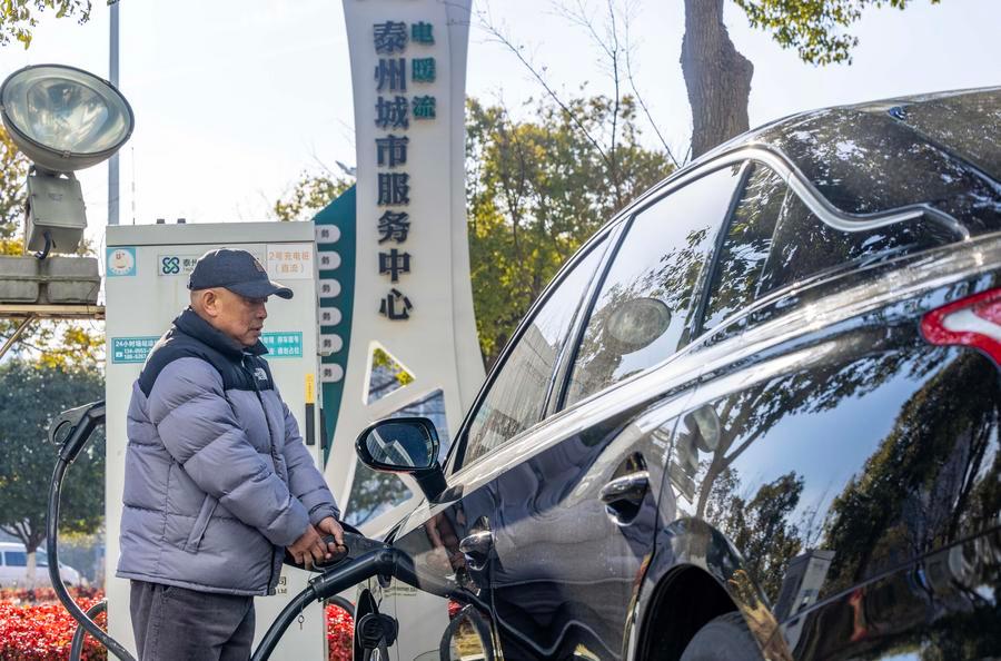 (Multimídia) Rede de carregamento de veículos elétricos da China continua em rápida expansão