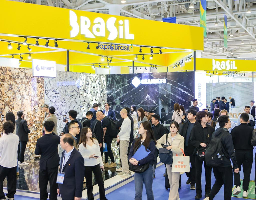(Multimídia) Brasil amplia presença em uma das maiores feiras de rochas do mundo, em Xiamen